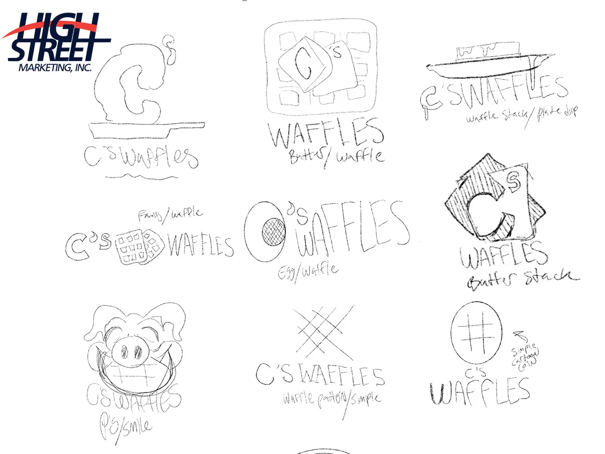 Logo Sketch example Sketching example