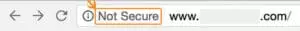 not secure label google chrome ssl https